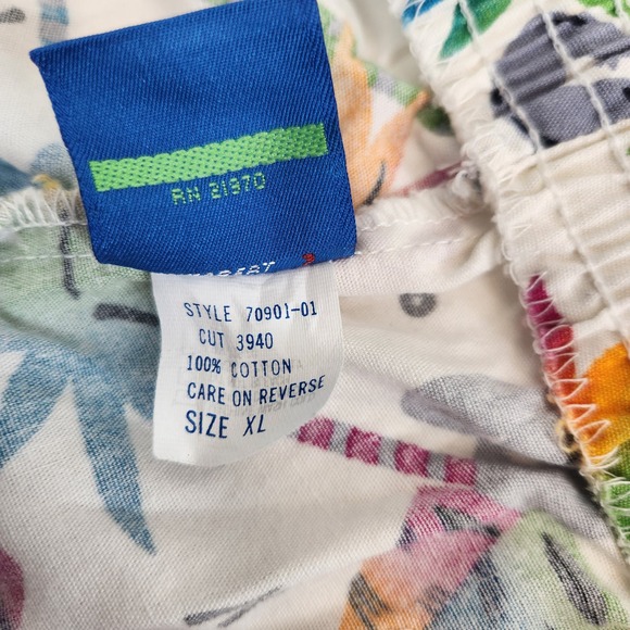 Vintage OP Cotton Swim Shorts Colorful Gradient Beach Graphic 90s 80's Mens  XL - Picture 6 of 8